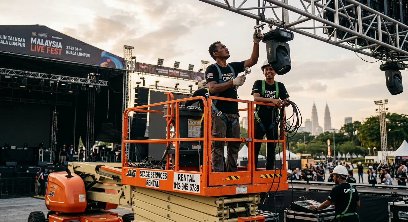 Setup pentas acara korporat